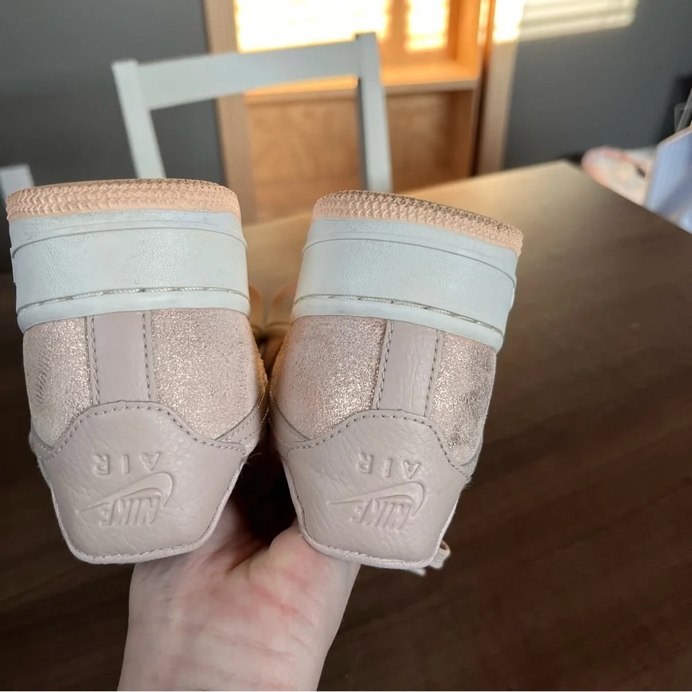 Nike Air Force 1 rose gold shimmer size 7 - Picture 10 of 16
